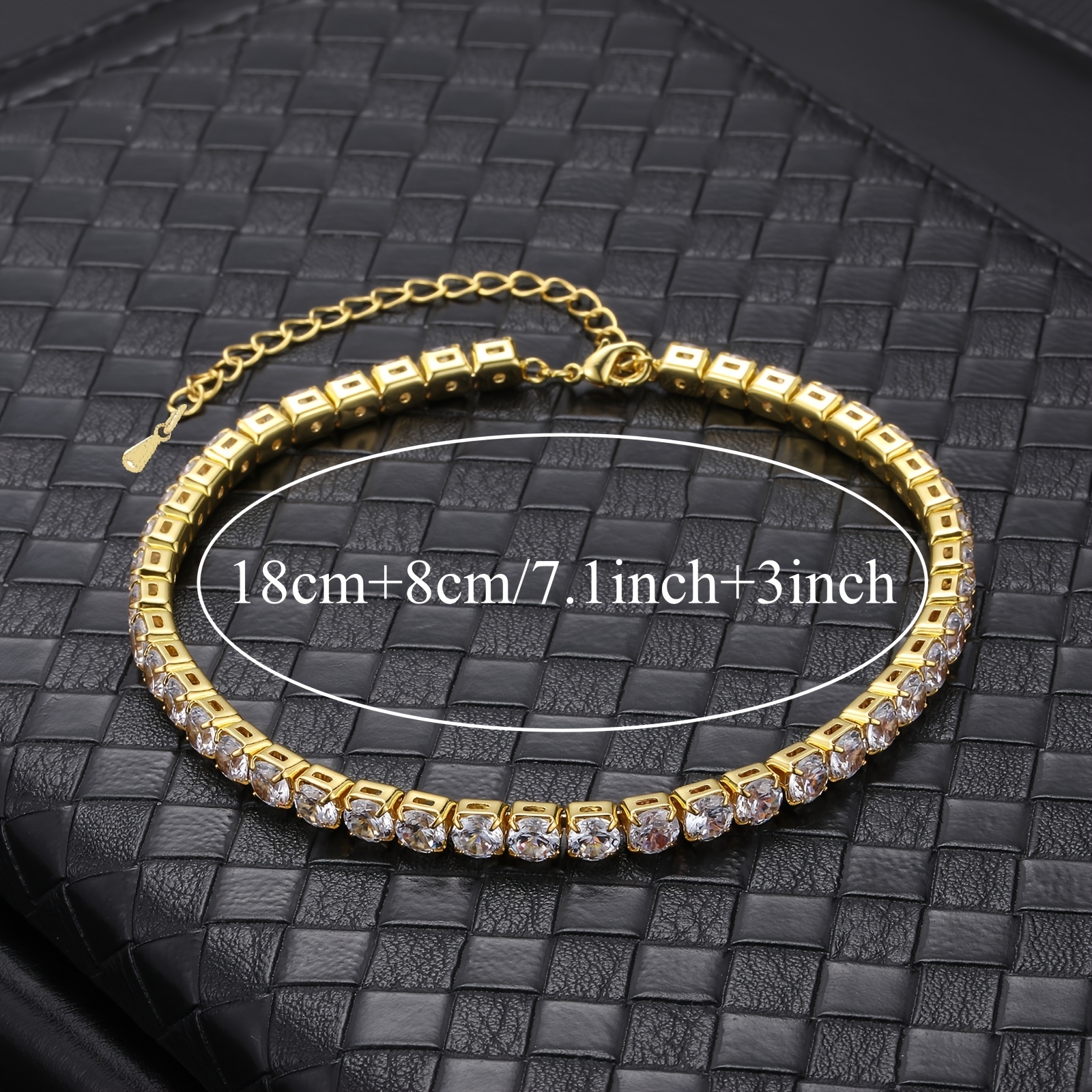 Masculine Copper Tennis Bracelet for Men
